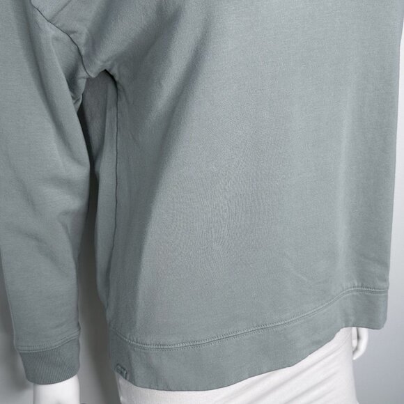 Barefoot Dreams MC Half Zip Long Sleeve Pullover Sweatshirt in Meadow Green Sz M - Picture 11 of 16